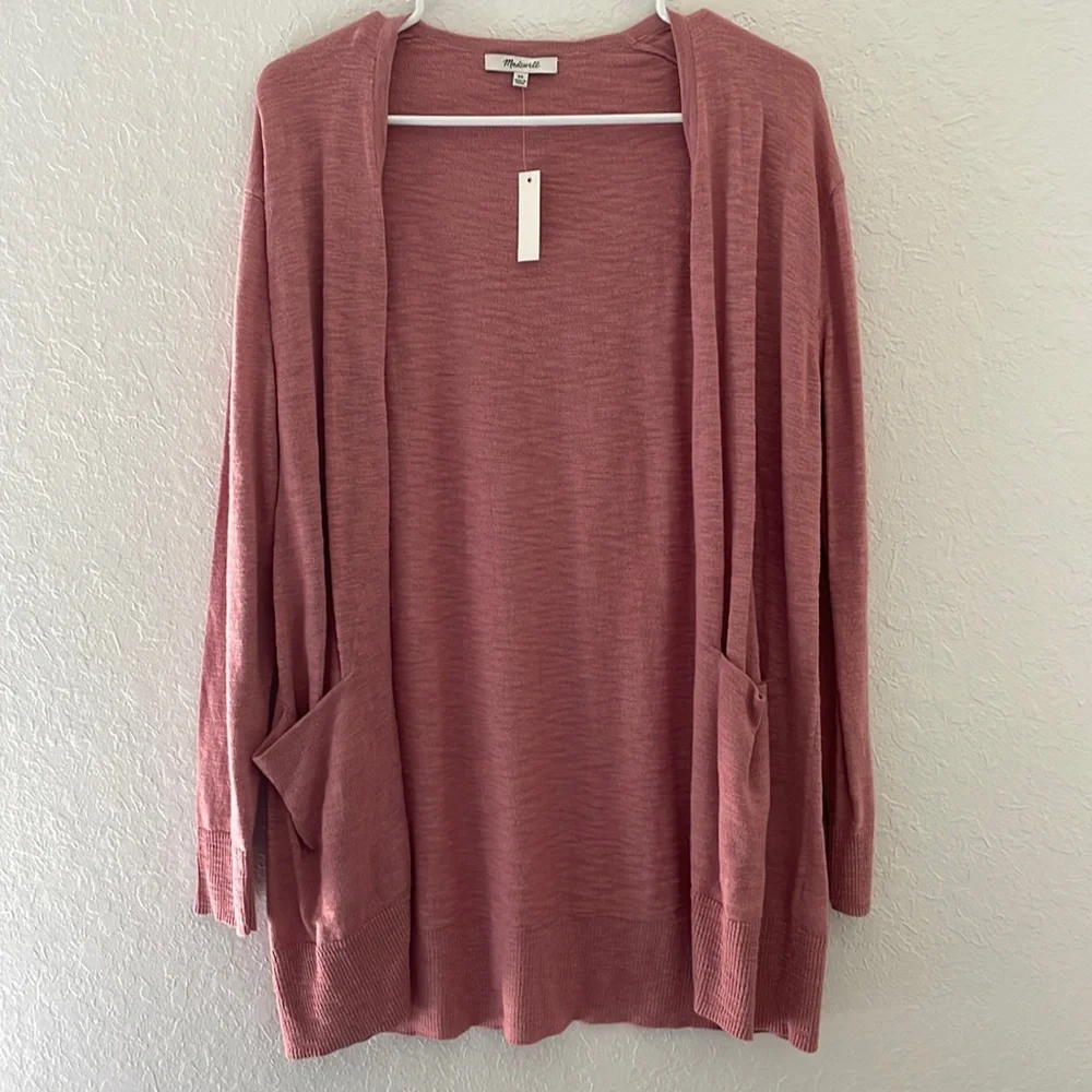 Madewell Summer Ryder Cardigan Sweater in Stripe - Picture 2 of 6